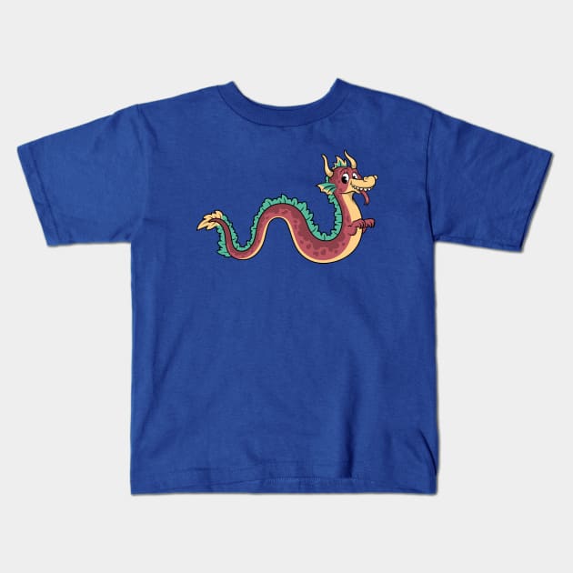 Smiley Serpent Kids T-Shirt by JenniferSmith